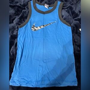 Nike Blue and Black Tank Top